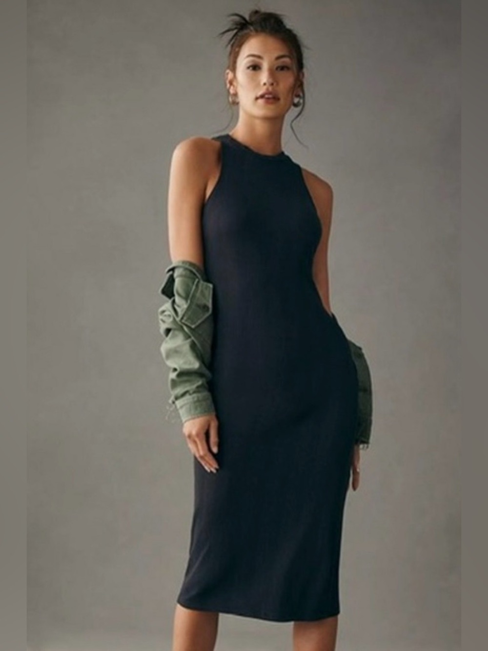 Daily Practice by Anthropologie Slim Racer Midi Dress